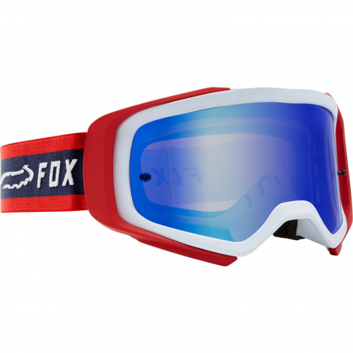 Fox Crossglasögon AirSpace II Simp Röd (Blåspegelglas)