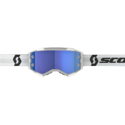 Scott Crossglasögon Fury Vit/Grå - Blått spegelglas