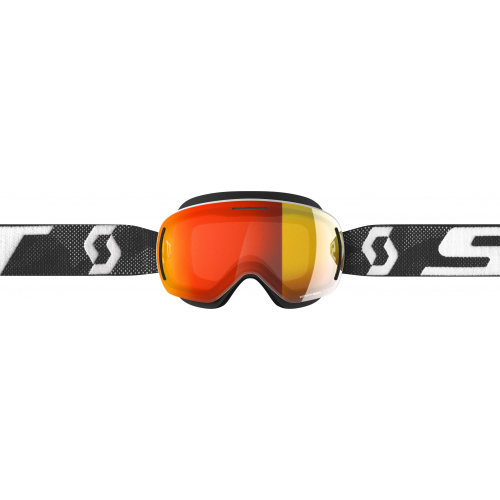 Scott Skoterglasögon LCG Evo Snowcross Vit/Svart - Röd kontrastspegel